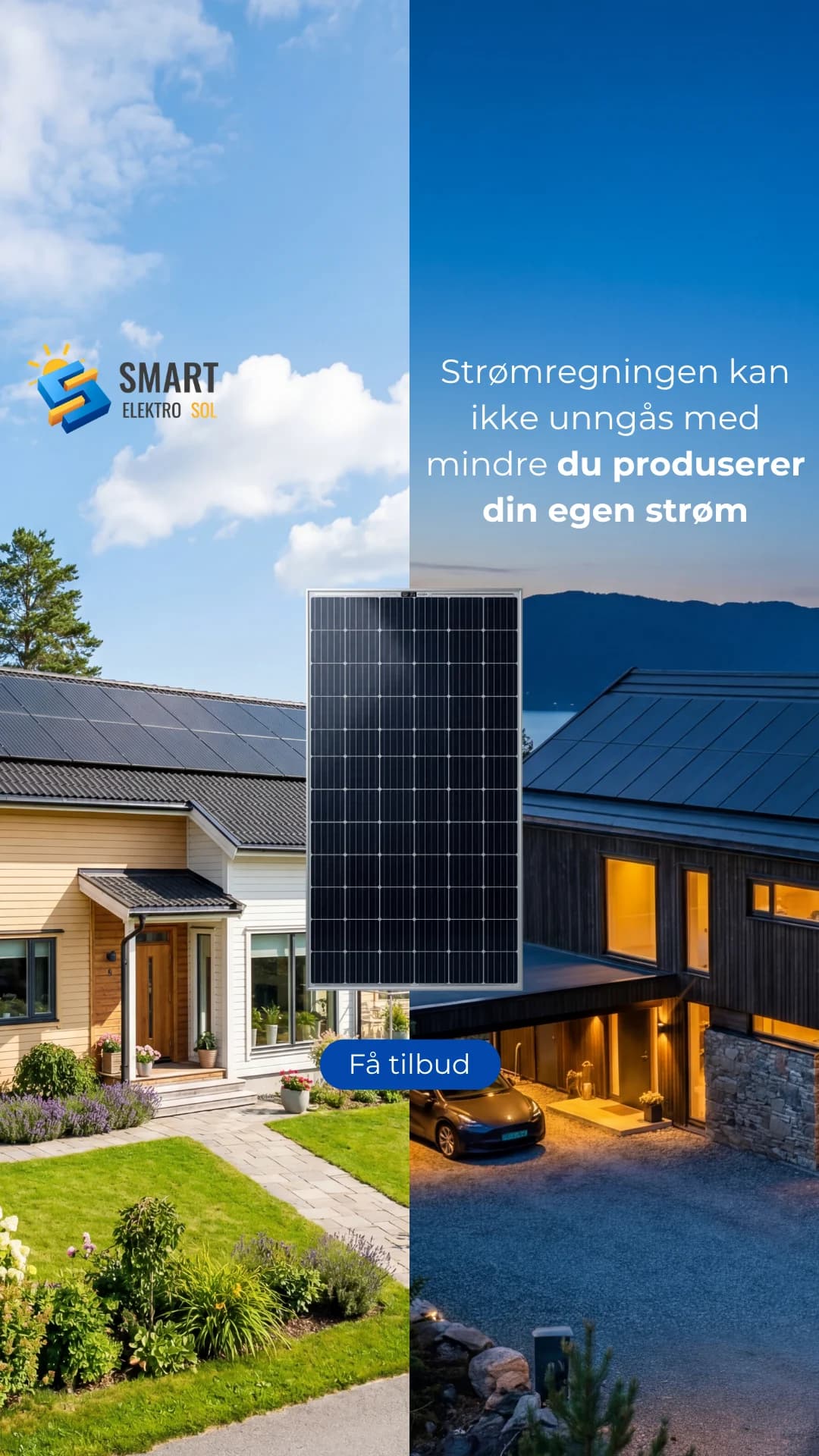 Annonse for Smart Elektro Sol: «Strømregningen kan ikke unngås med mindre du produserer din egen strøm»